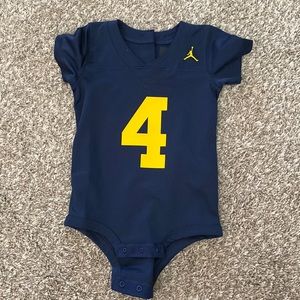 University of Michigan Jersey Onsie